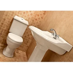 Lavabo|Kerra Lavabo retro sur colonne ABERY 58 cm en ceramique