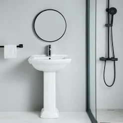 Lavabo|Rogier & Mothes Lavabo retro sur colonne MADRY 60 cm en ceramique