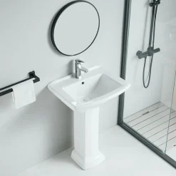 Lavabo|Rogier & Mothes Lavabo retro sur colonne MADRY 60 cm en ceramique