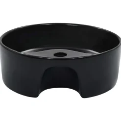 Lavabo|Home Maison Lavabo rond avec trop-plein (36x13 cm - Noir)