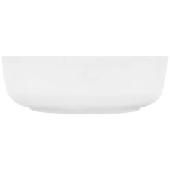 Lavabo|ECD Germany Lavabo salle de bain céramique blanc avec garniture de vidange 400x400x135 mm