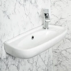 Lavabo|Kerra Lavabo suspendu ELFY 51 cm en ceramique
