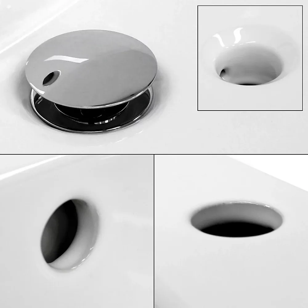 Vasque À Encastrer|ECD Germany Lavabo vasque a encastrer ceramique Evier encastré salle de bain 60x46x16 cm