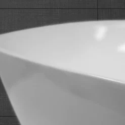 Vasque À Poser|ECD Germany Lavabo vasque a poser en ceramique blanche Evier ovale salle de bain 505x385 mm