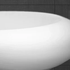ECD Germany Lavabo vasque a poser en ceramique blanche Evier ovale salle de bain 585x375 mm