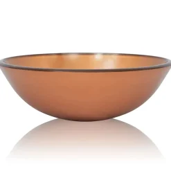 Lavabo|Helloshop26 Lavabo verre trempe marron lavabo vasque verre transparent