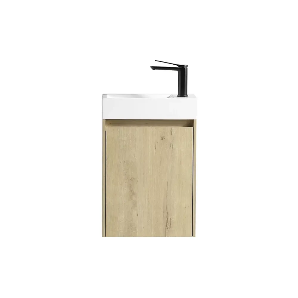 Jindoli Lave main 40 cm chêne rustique clair Aquastretto