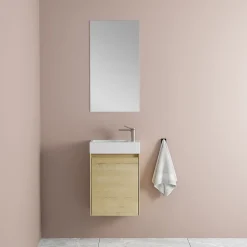 Jindoli Lave main 40 cm chêne rustique clair Aquastretto