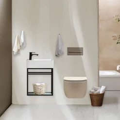 Jindoli Lave main 60 cm métal noir Aquafredo