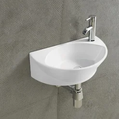 Lavabo|Rue Du Bain Lave main Ovale - Céramique - 40x29 cm - Elipse