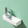 Lavabo|Rue Du Bain Lave main Rectangle Gauche Céramique Blanc 38x15 cm - Minimalist