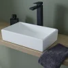 Planète Bain Lave mains à poser Line R en céramique blanc