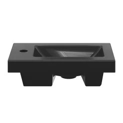 GoodHome Lave mains céramique l.45 cm, noir, Nira