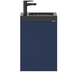 GoodHome Lave mains céramique l.45 cm, noir, Nira