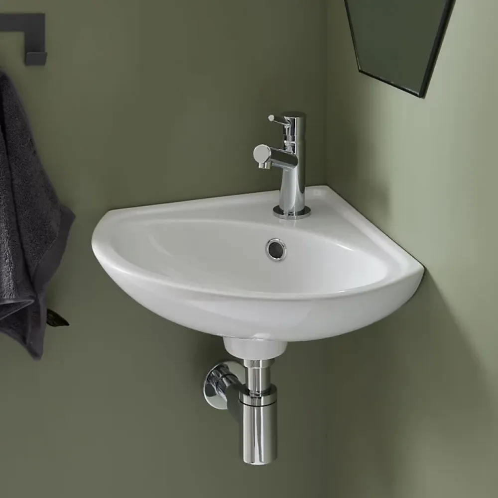 Lavabo|Planète Bain Lave mains d 'angle à suspendre