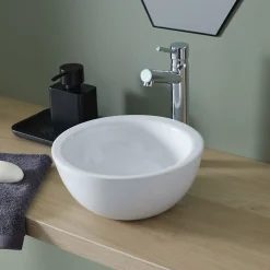 Plan Vasque Lave-Mains|Planète Bain Lave mains design en bol blanc