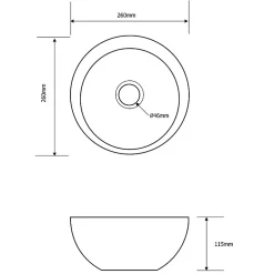 Plan Vasque Lave-Mains|Planète Bain Lave mains design en bol blanc