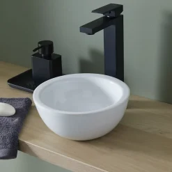Plan Vasque Lave-Mains|Planète Bain Lave mains design en bol blanc
