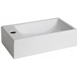 Lavabo|Planète Bain Lave mains rectangle blanc contemporain