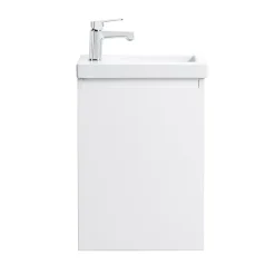 Lave-Mains|Bain-Bain Lave-main Prémonté Blanc 40Cm + Vasque céramique Blanche BILY -