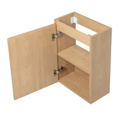 Lave-Mains|Bain-Bain Lave-main Prémonté Bois 40Cm + Vasque céramique Blanche BILY -