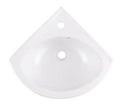 GoodHome Lave-mains céramique blanc Vedi