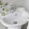 GoodHome Lave-mains céramique blanc Zuari