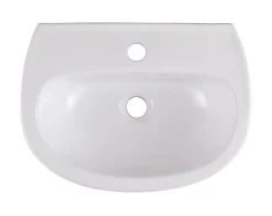 GoodHome Lave-mains céramique blanc Zuari