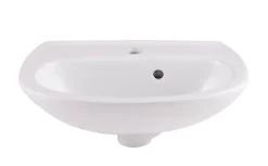 GoodHome Lave-mains céramique blanc Zuari