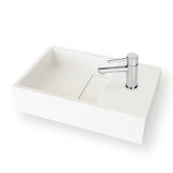 Ambra Lave-mains salle de bain suspendu 35 cm en Solide surface - Manita D