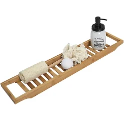 Altobuy LAZEN - Plateau pour Baignoire en Bambou Longueur 68cm