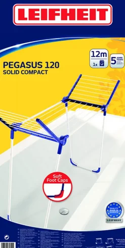 Leifheit Étendoir à linge Pegasus 120 Solid Compact 81720