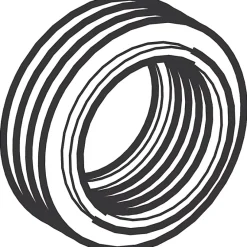 Gebererit Ligature noire - Diamètre 55 mm / 44 mm - Geberit