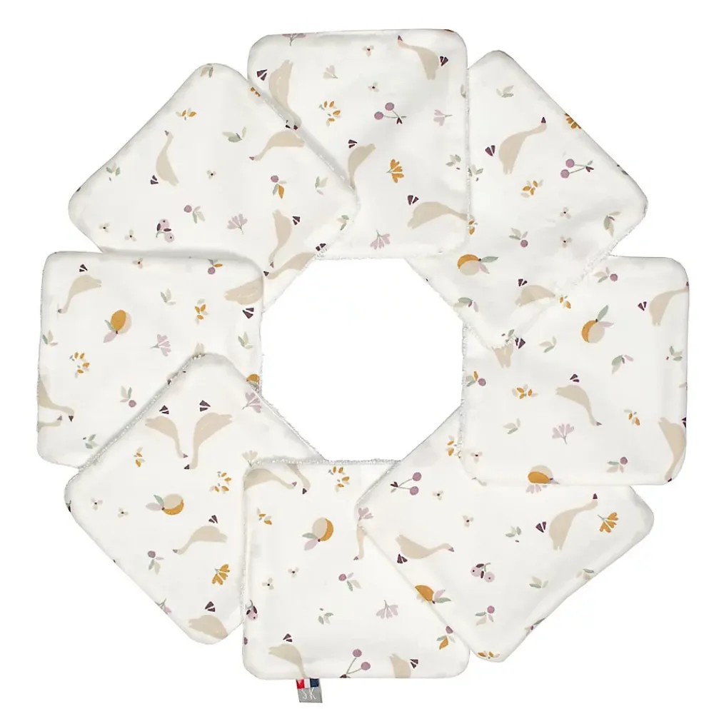 Sevira Kids Lingettes bébé lavables 8 pièces Sidonia