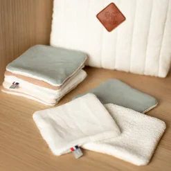 Serviette De Toilette|Sevira Kids Lingettes bébé lavables en lin 8 pièces