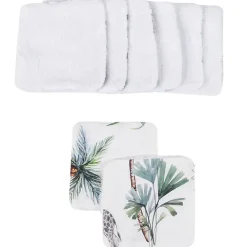 Serviette De Toilette|Sevira Kids Lingettes lavables en bambou 8 pièces Safari