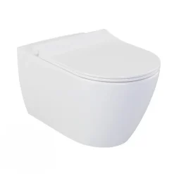 Wc Suspendu|Livea Bello Cuvette seule sans abattant, sans bride, Blanc (1295-001)
