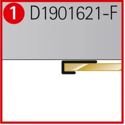 Schulte Lot 2 profilés de finition et 1 profilé d’angle pour panneaux muraux DécoDesign 210 cm noir
