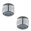 Accessoire De Robinet|Presto Lot de 2 aérateurs antitartre avec limiteur de débit 1,9 l/min M 24x1 chromé
