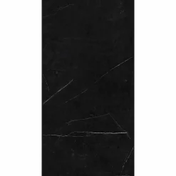 Panneau Mural De Salle De Bains|Decoon Lot de 8 Dalles Murales Douche SPC/PVC Décor Marbre Noir satiné - 38,9x77,8cm - 2,42M²