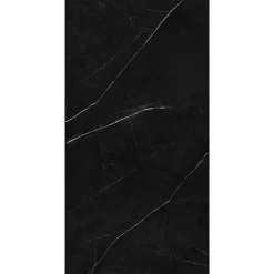 Panneau Mural De Salle De Bains|Decoon Lot de 4 Dalles Murales Douche SPC/PVC Décor Marbre Noir satiné - 59,2x118,4cm - 2,8M²