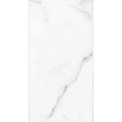 Decoon Lot de 8 Dalles Murales Douche SPC/PVC Décor Marbre Blanc Brillant - 38,9x77,8 cm - 2,42 m²