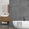 Decoon Lot de 8 Dalles Murales Douche SPC/PVC Décor effet Pierre Gris - 38,9x77,8cm - 2,42M²