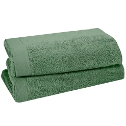 Sensei Maison Lot de 2 draps de bain 500 g/m² Lichen 70x130 cm STUDIO