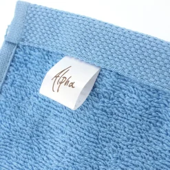 Serviette De Bain|Linnea Lot de 2 draps de bain 90x150 cm ALPHA bleu Ciel
