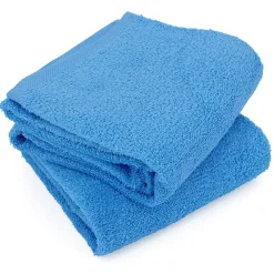 Serviette De Bain|Linnea Lot de 2 draps de douche 70x130 cm ALPHA bleu Turquoise