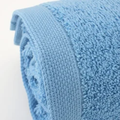 Linnea Lot de 2 draps de douche 70x130 cm ALPHA bleu Ciel