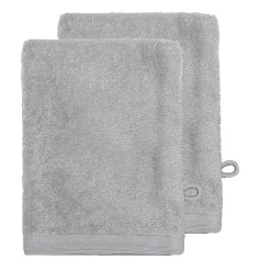 Gant De Toilette|Sensei Maison Lot de 2 gants 500 g/m² Gris Perle 16x22 cm STUDIO