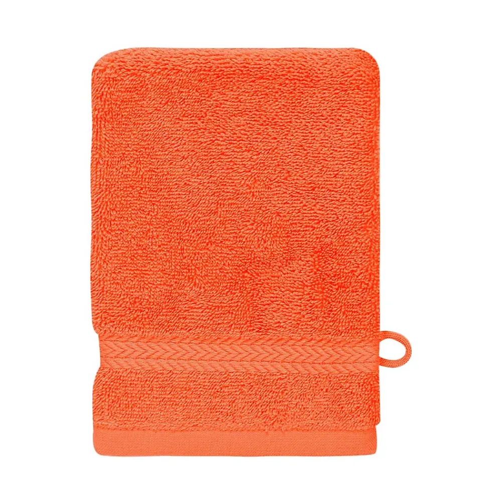 Sensei Maison Lot de 3 gants de toilette 550 g/m² Corail 16x22 cm LUXURY