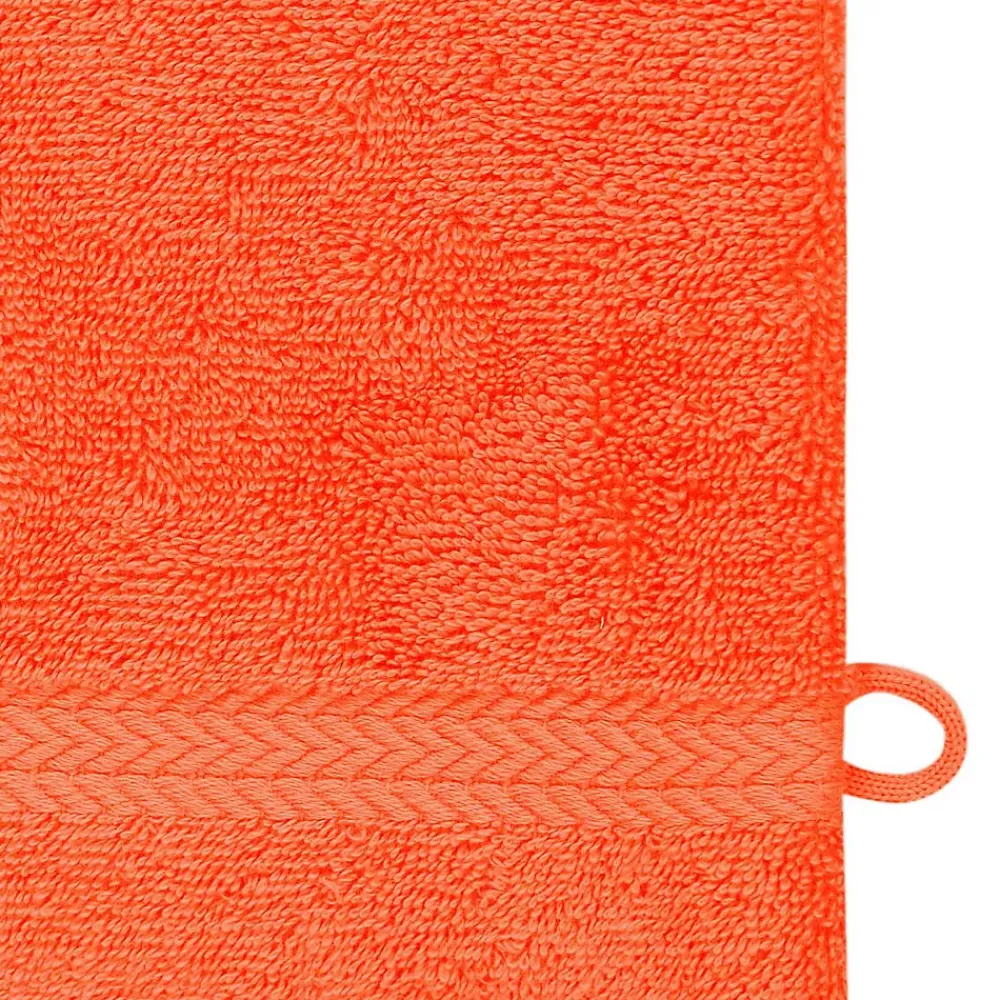 Sensei Maison Lot de 3 gants de toilette 550 g/m² Corail 16x22 cm LUXURY